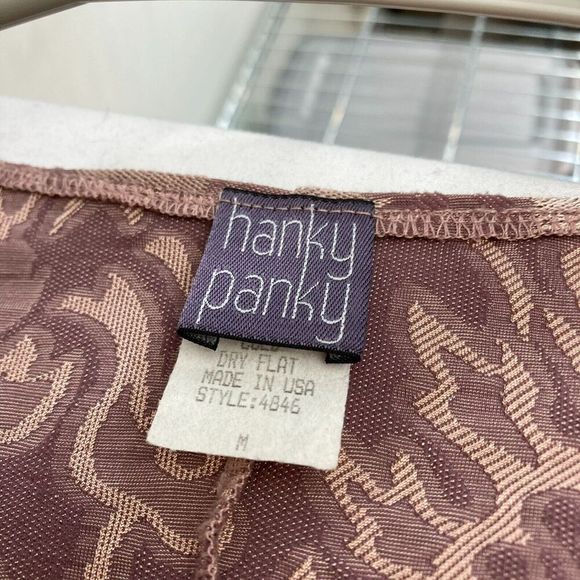 Hanky Panky Women's Dusty Rose Stretchy‎ Romantic Floral Brocade Jacket Size M - Picture 8 of 16